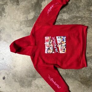 Red Graphic Hoodie demon Hunters